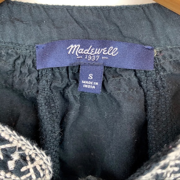 MADEWELL Camelia Embroidered Tassel Blouse S - Picture 7 of 7